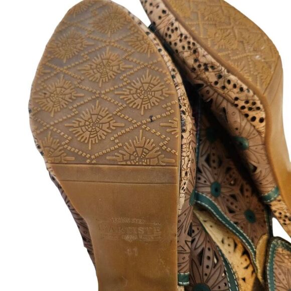 L'Artiste heeled sandals, brown leather. Size 41 (9). - Picture 6 of 8